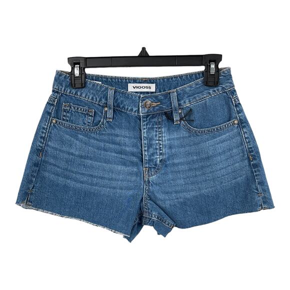 Vigoss shorts Ace denim cutoff high rise blue size 27 - Picture 1 of 4